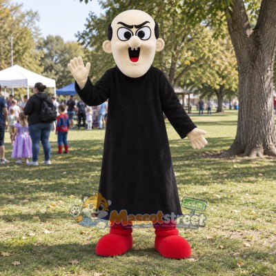Wizard Mascot Costume with Black Robe Wizard Mascot Costume with Black Robe