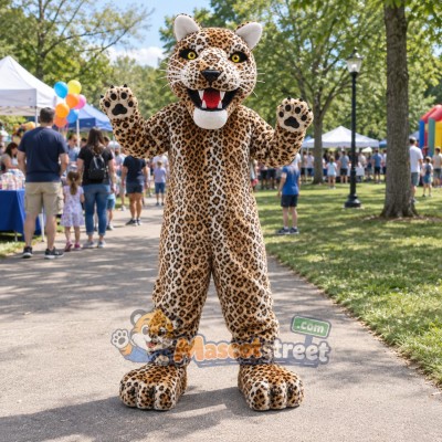 Spotted Jaguar Mascot Costume Spotted Jaguar Mascot Costume