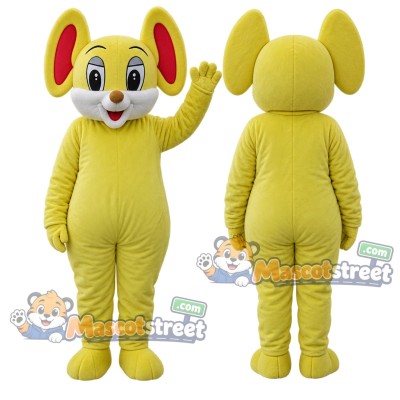Yellow Mouse Mascot Costume Yellow Mouse Mascot Costume