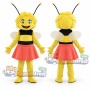 Bee Girl Mascot Costume with Red Skirt