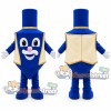 Blue Dreidel Mascot Costume with Blue Hat