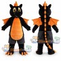 Black and Orange Dragon Mascot Costume