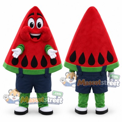 Watermelon Slice Mascot Costume with Navy Shorts Watermelon Slice Mascot Costume with Navy Shorts