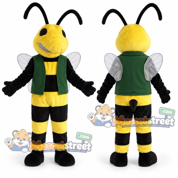 Bee Mascot Costume with Green Vest