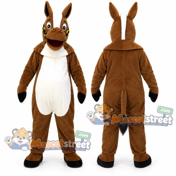Brown Donkey Mascot Costume