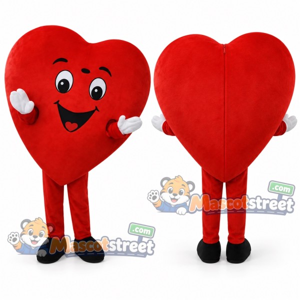 Red Heart Mascot Costume