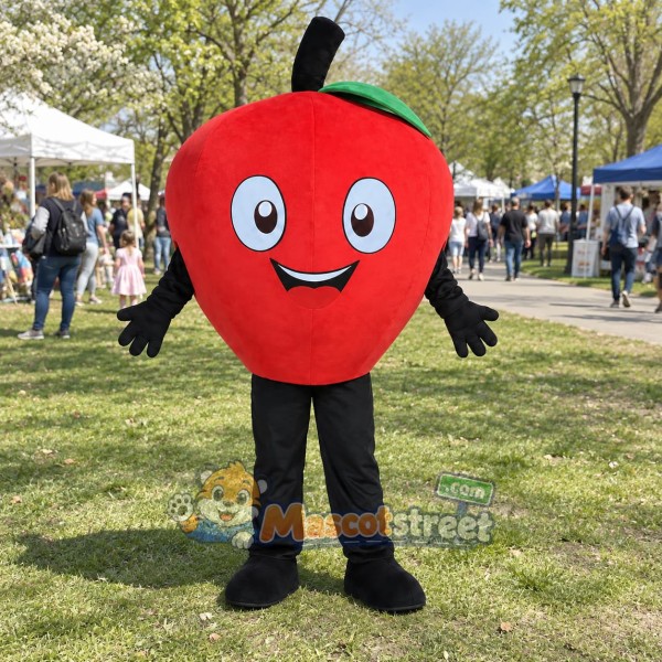 Red Apple Mascot Costume