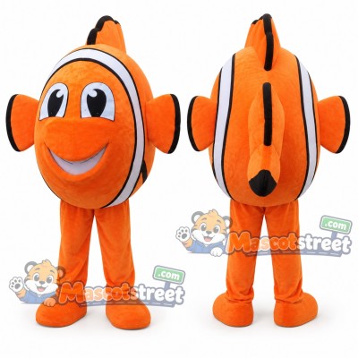 Orange Clownfish Mascot Costume