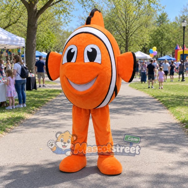 Orange Clownfish Mascot Costume