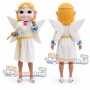 Angel Mascot Costume with White Dress and Wings