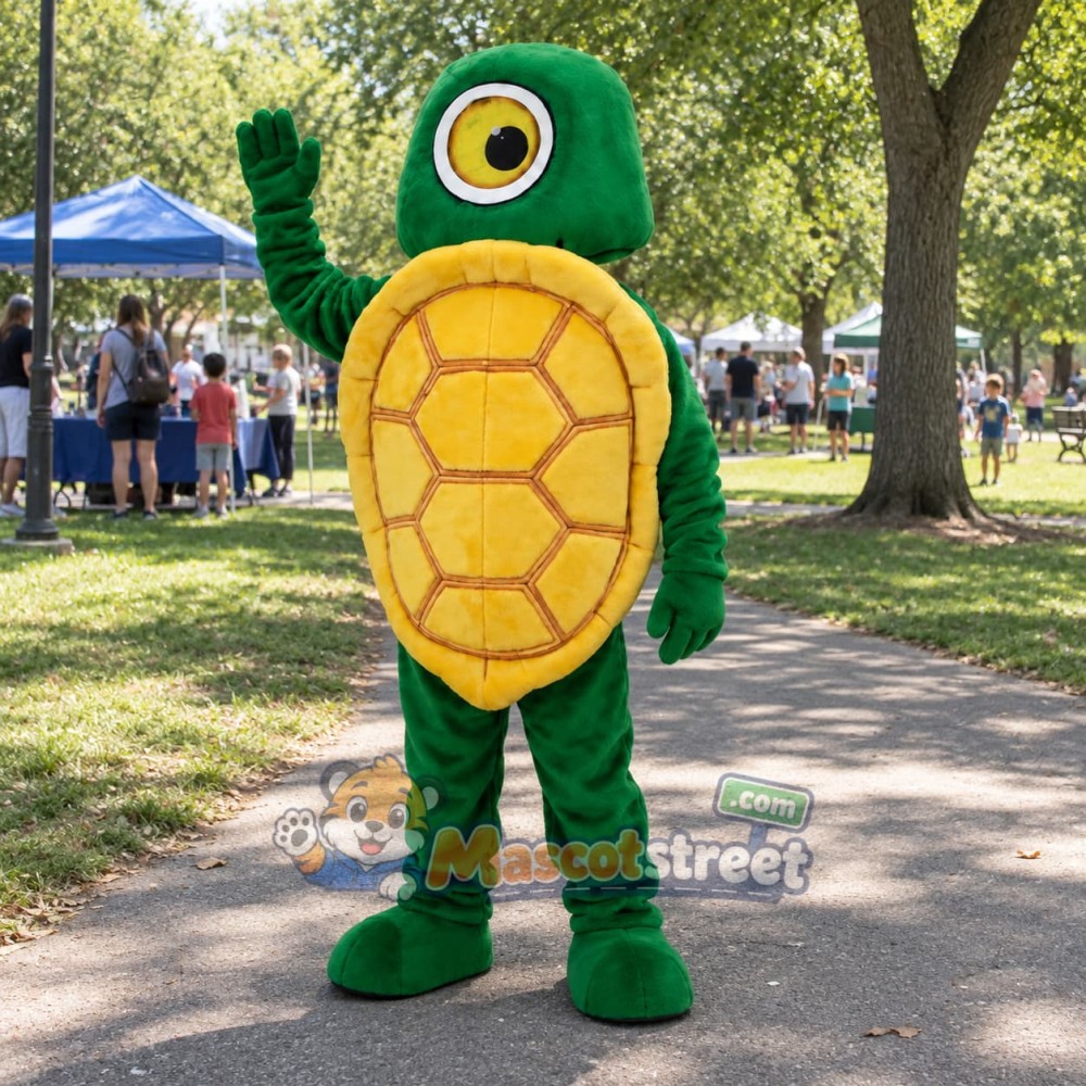 Green Turtle Mascot Costume Green Turtle Mascot Costume
