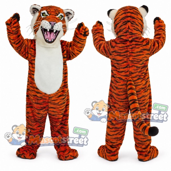 Orange Tiger Mascot Costume