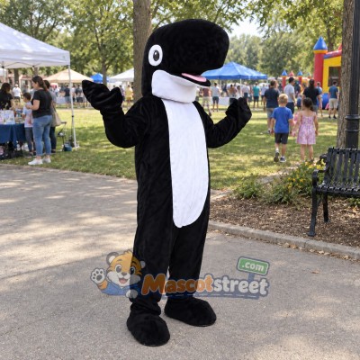 Orca Mascot Costume Orca Mascot Costume