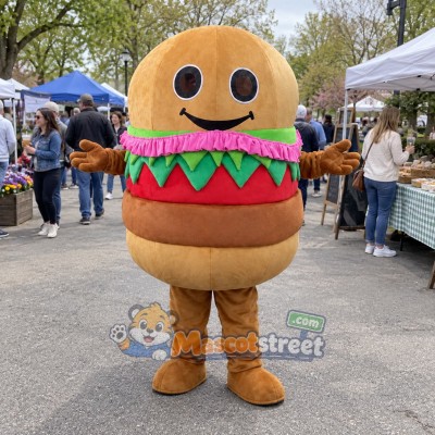Hamburger Mascot Costume Hamburger Mascot Costume