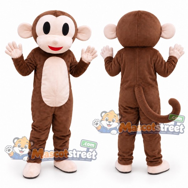 Brown Monkey Mascot Costume