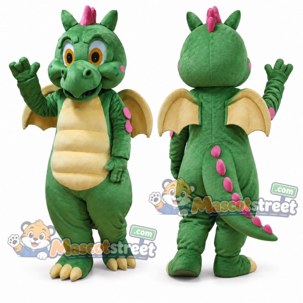 Green Dragon Mascot Costume