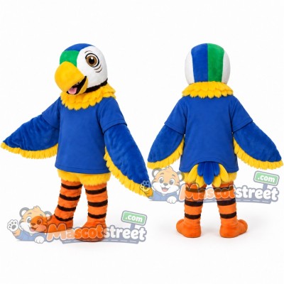 Blue Parrot Mascot Costume Blue Parrot Mascot Costume