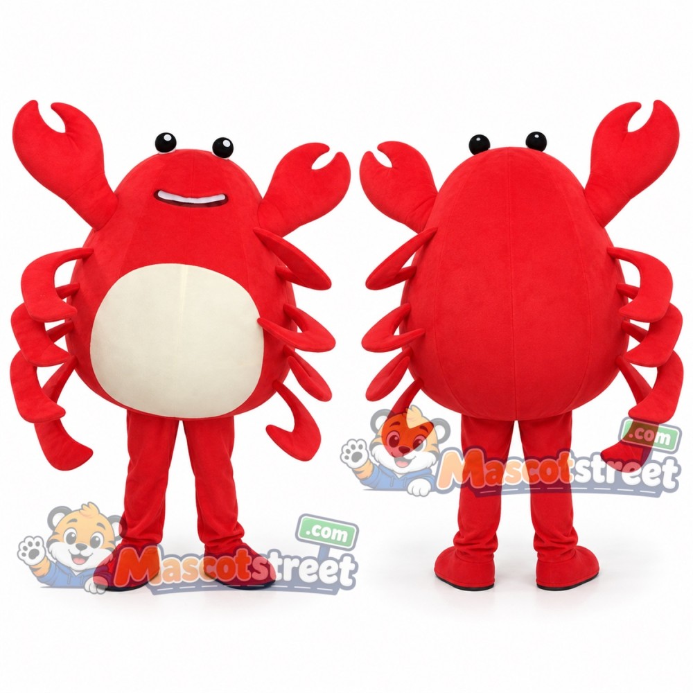 Red Crab Mascot Costume Red Crab Mascot Costume