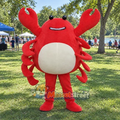 Red Crab Mascot Costume Red Crab Mascot Costume