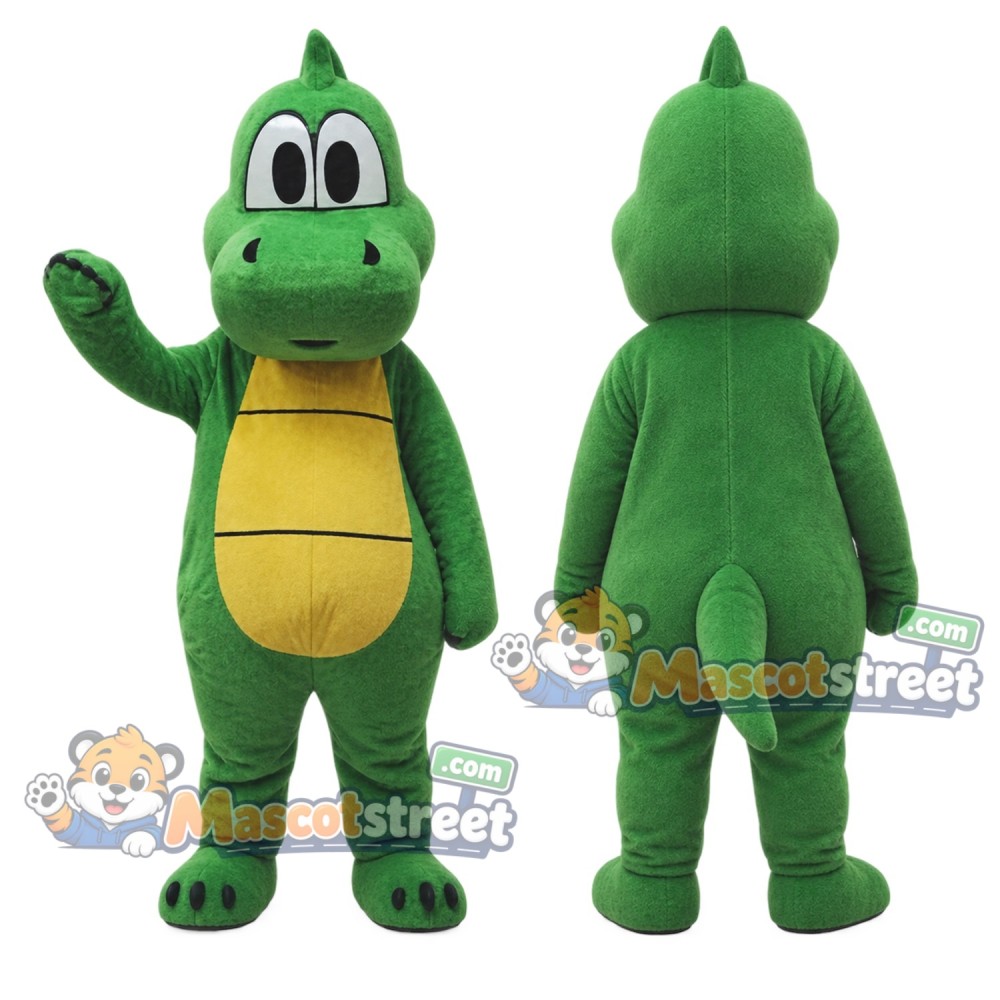 Green Dinosaur Mascot Costume