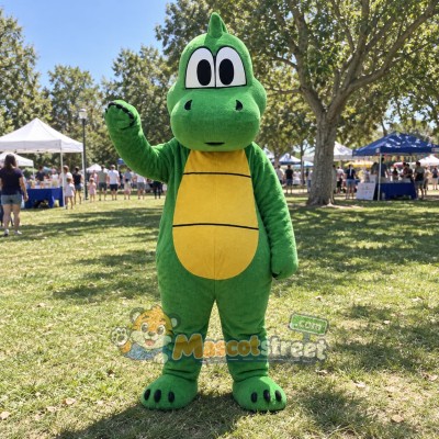 Green Dinosaur Mascot Costume