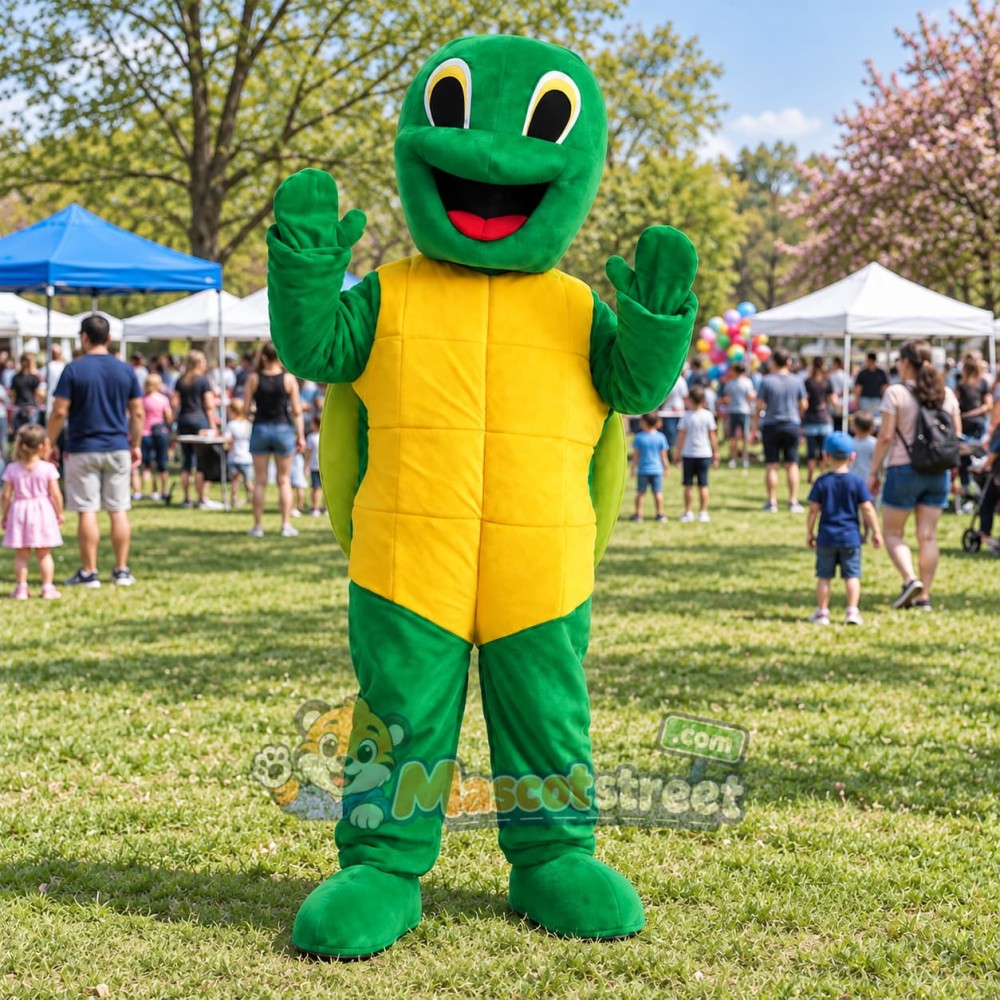 Green Turtle Mascot Costume Green Turtle Mascot Costume