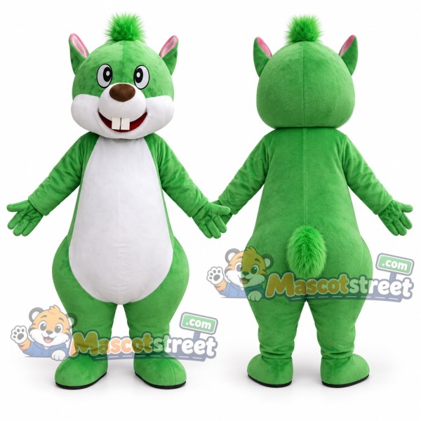 Green Squirrel Mascot Costume