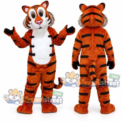 Orange Tiger Mascot Costume Orange Tiger Mascot Costume