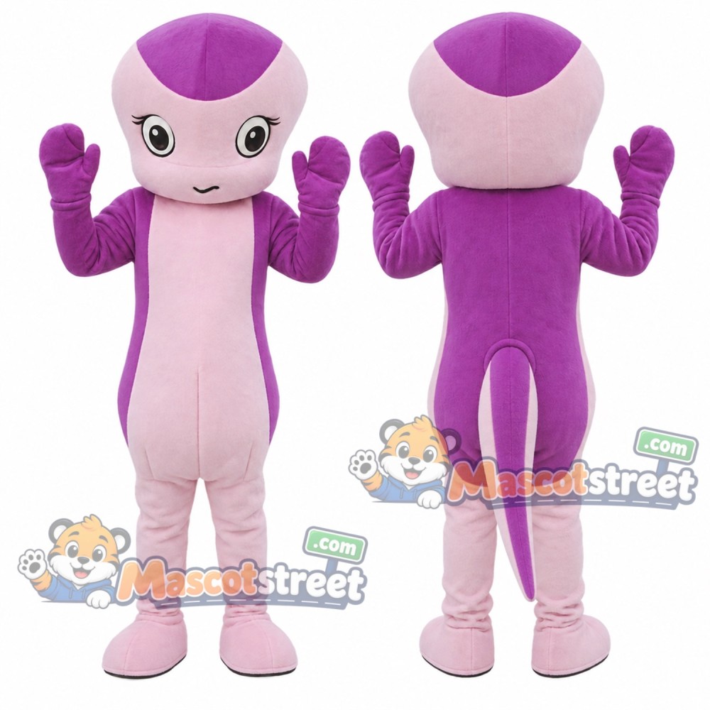 Purple Snake Mascot Costume