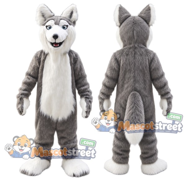 Gray Wolf Mascot Costume