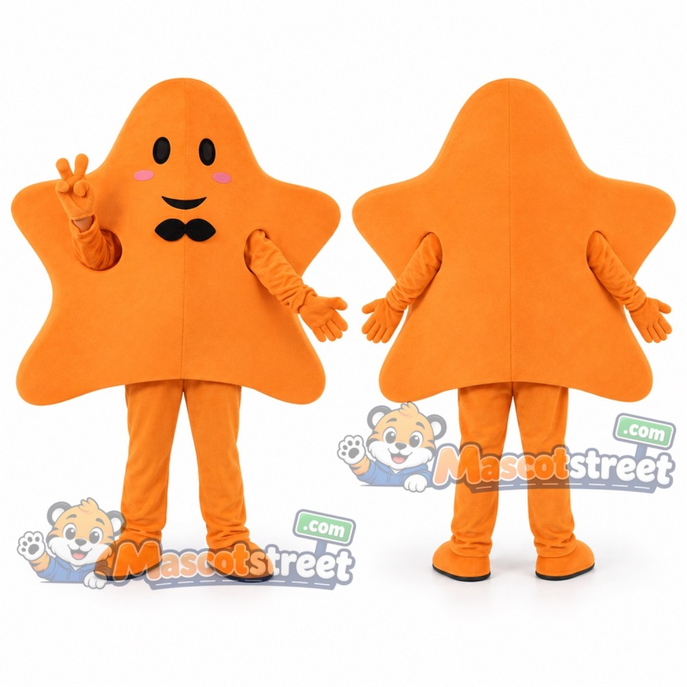 Orange Star Mascot Costume Orange Star Mascot Costume
