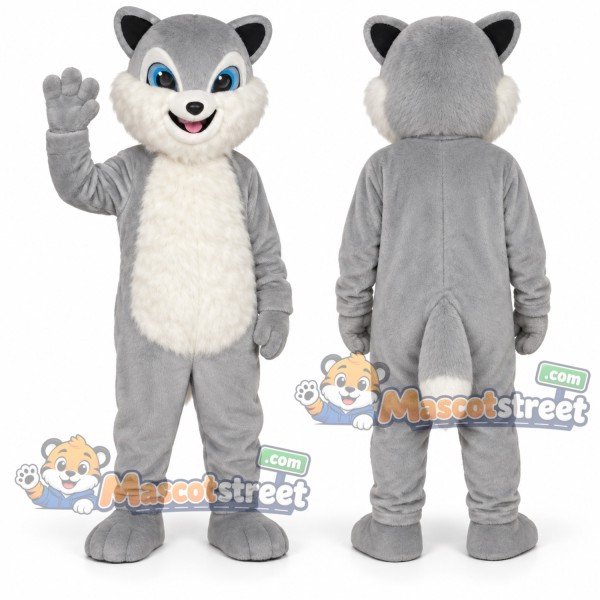 Gray Cat Mascot Costume