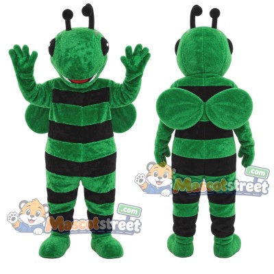 Green Bee Mascot Costume Green Bee Mascot Costume