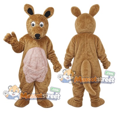 Brown Kangaroo Mascot Costume Brown Kangaroo Mascot Costume