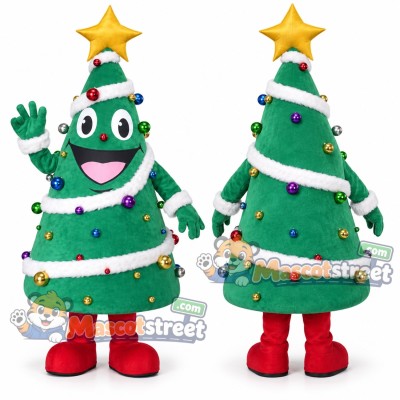 Christmas Tree Mascot Costume Christmas Tree Mascot Costume