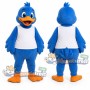 Blue Duck Mascot Costume with White Shirt