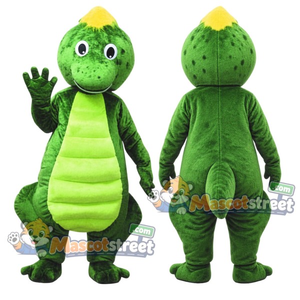 Green Dragon Mascot Costume