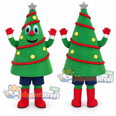 Christmas Tree Mascot Costume Christmas Tree Mascot Costume