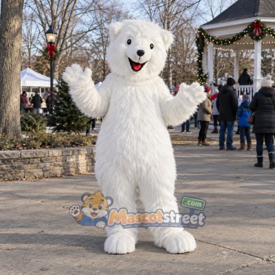 White Polar Bear Mascot Costume White Polar Bear Mascot Costume