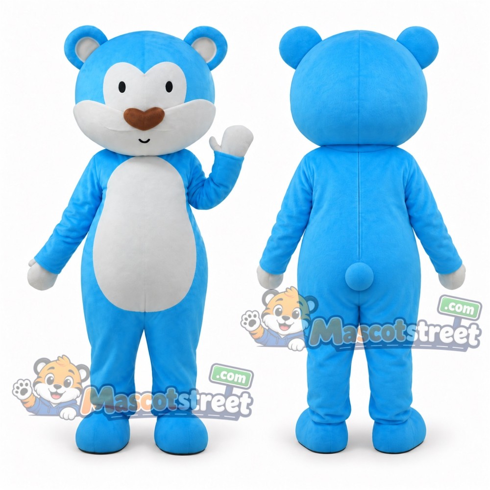Blue Bear Mascot Costume Blue Bear Mascot Costume