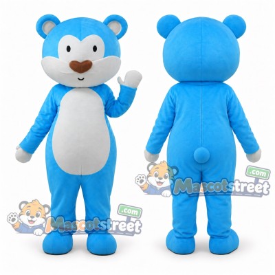 Blue Bear Mascot Costume Blue Bear Mascot Costume