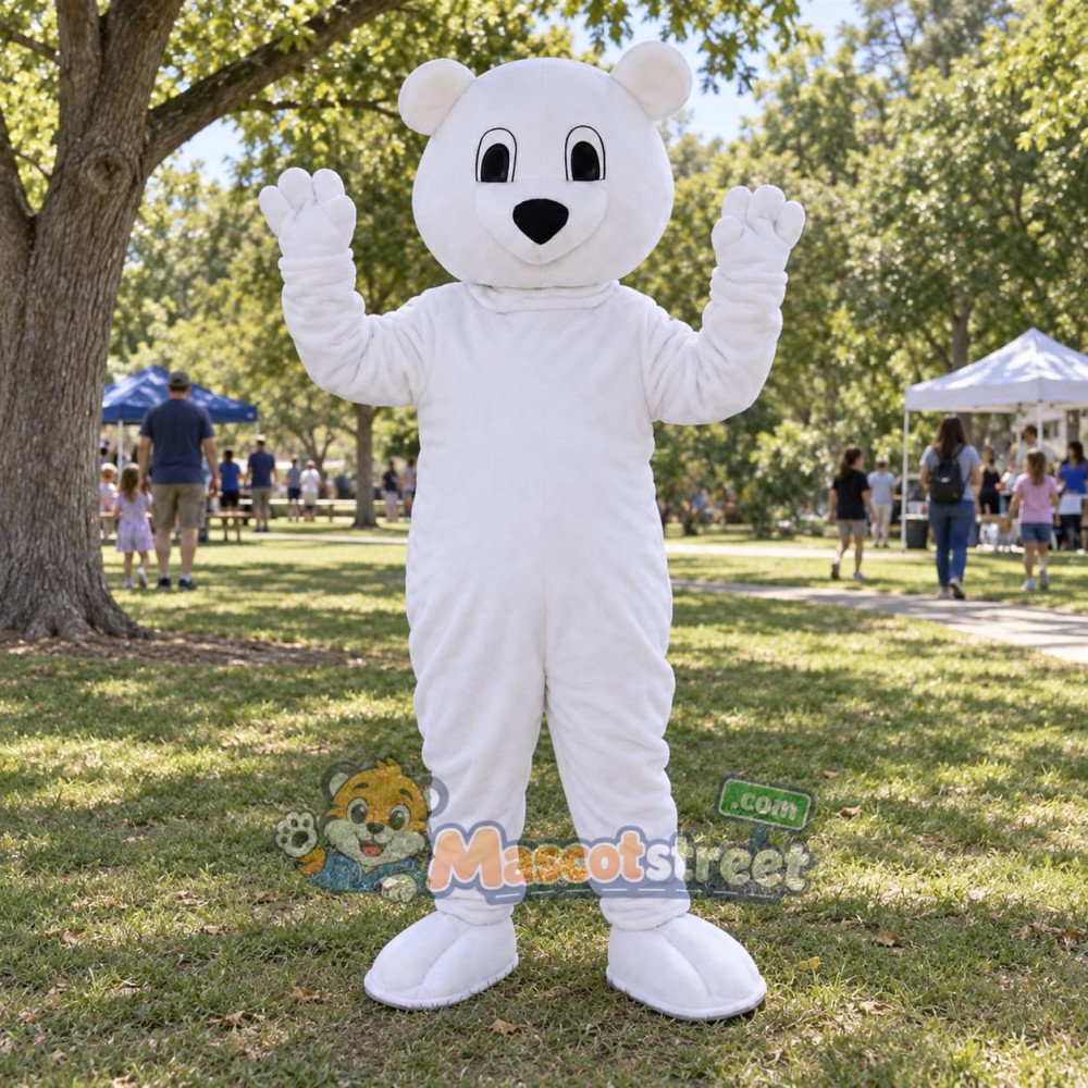 White Polar Bear Mascot Costume White Polar Bear Mascot Costume