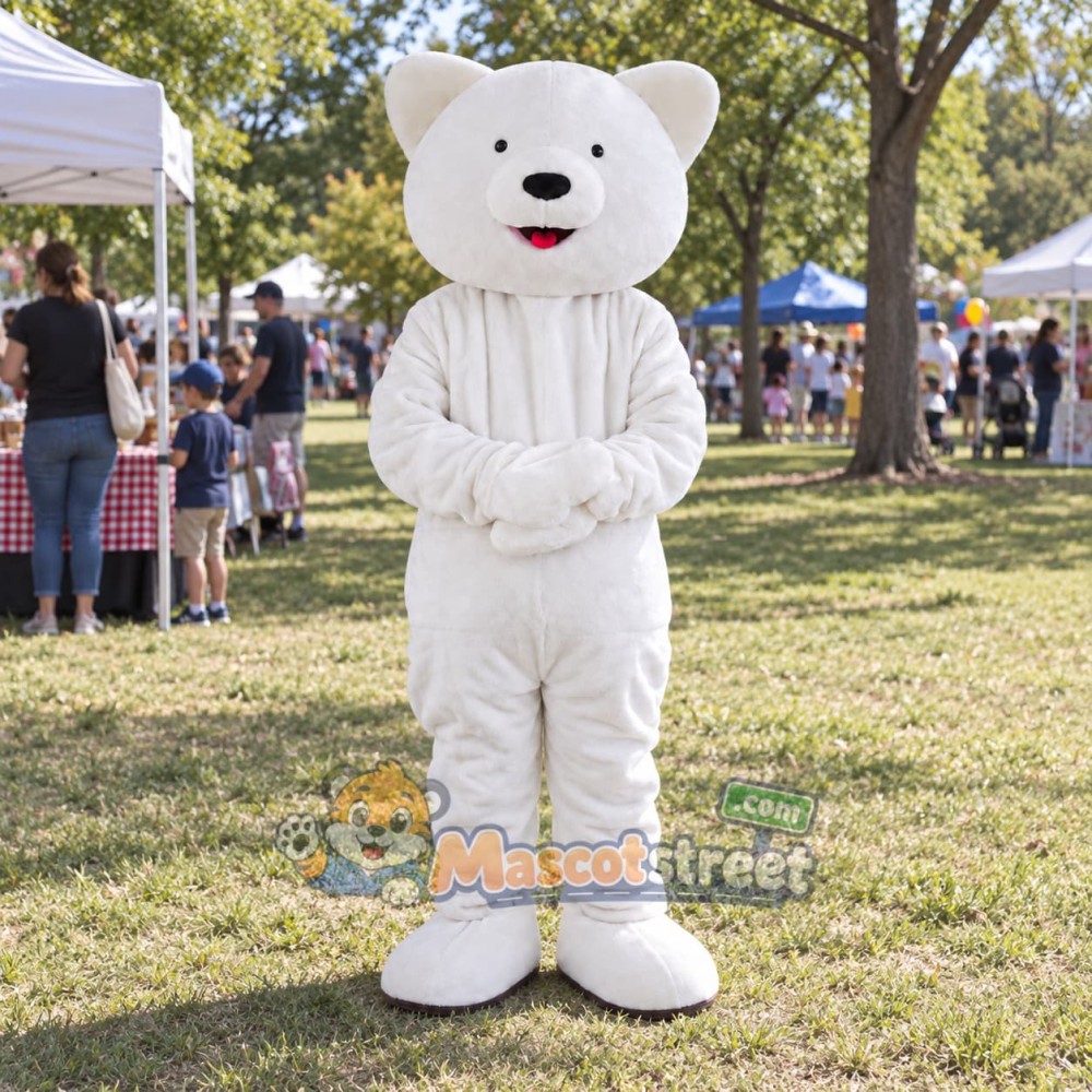 White Polar Bear Mascot Costume White Polar Bear Mascot Costume