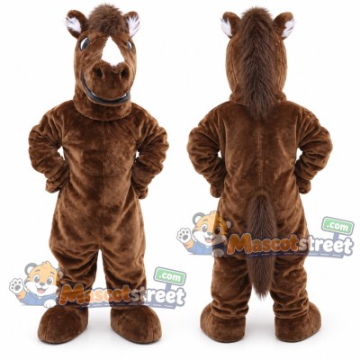 Brown Horse Mascot Costume Brown Horse Mascot Costume