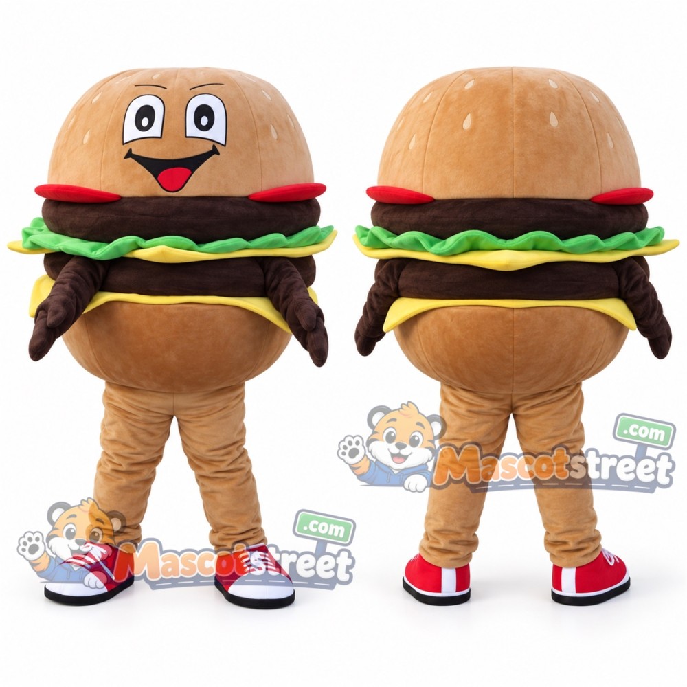 Hamburger Mascot Costume Hamburger Mascot Costume