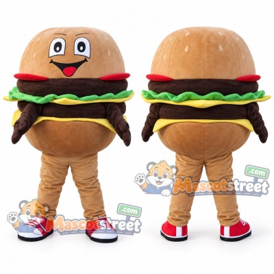 Hamburger Mascot Costume Hamburger Mascot Costume