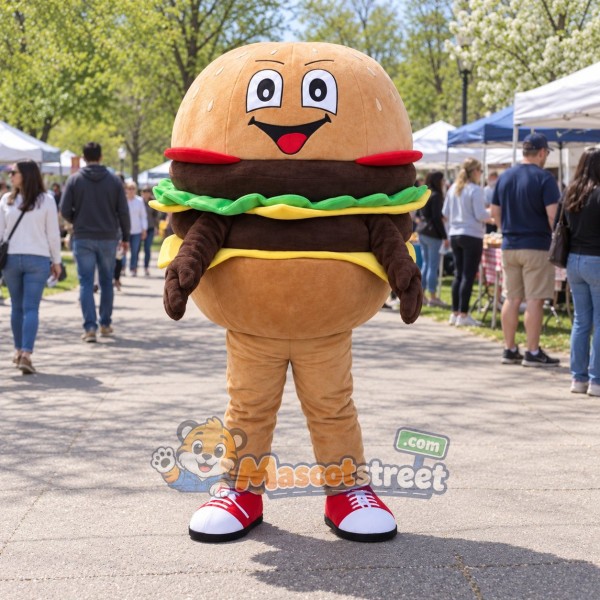 Hamburger Mascot Costume Hamburger Mascot Costume