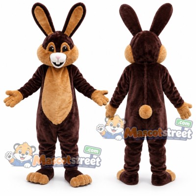 Brown Rabbit Mascot Costume Brown Rabbit Mascot Costume