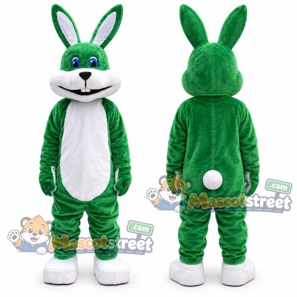 Green Rabbit Mascot Costume