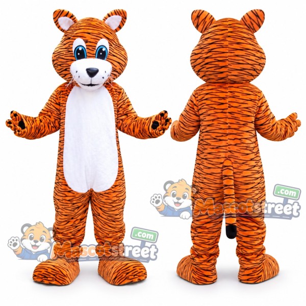 Orange Tiger Mascot Costume